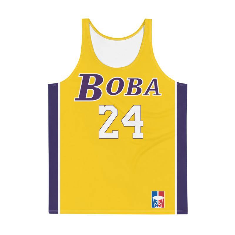 Los Angeles Boba Basketball Jersey - CollegeBoba