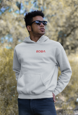 Man wearing Astro Boba Hoodie - NASA Parody