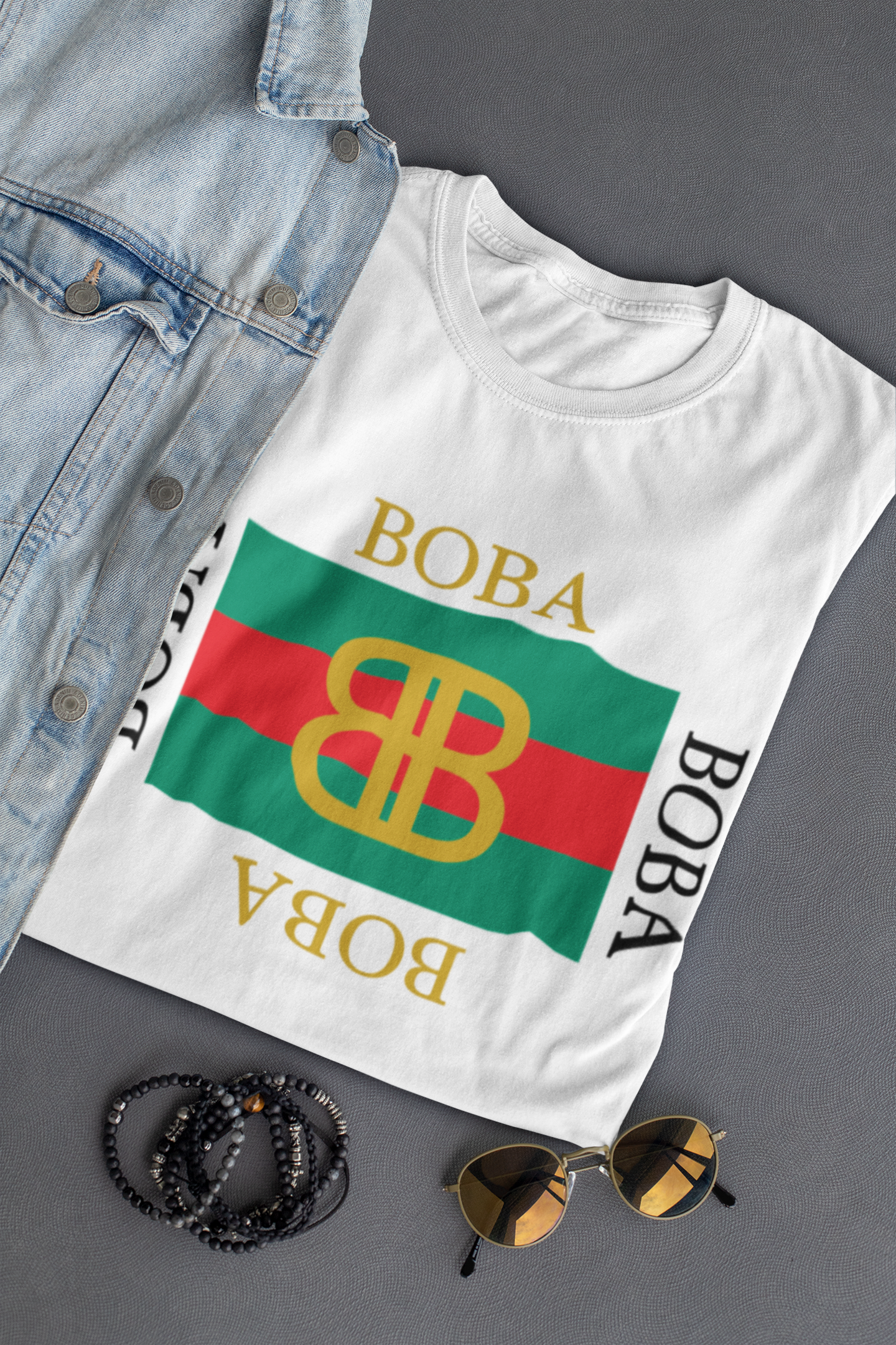 Gucci Boba Shirt against the Floor