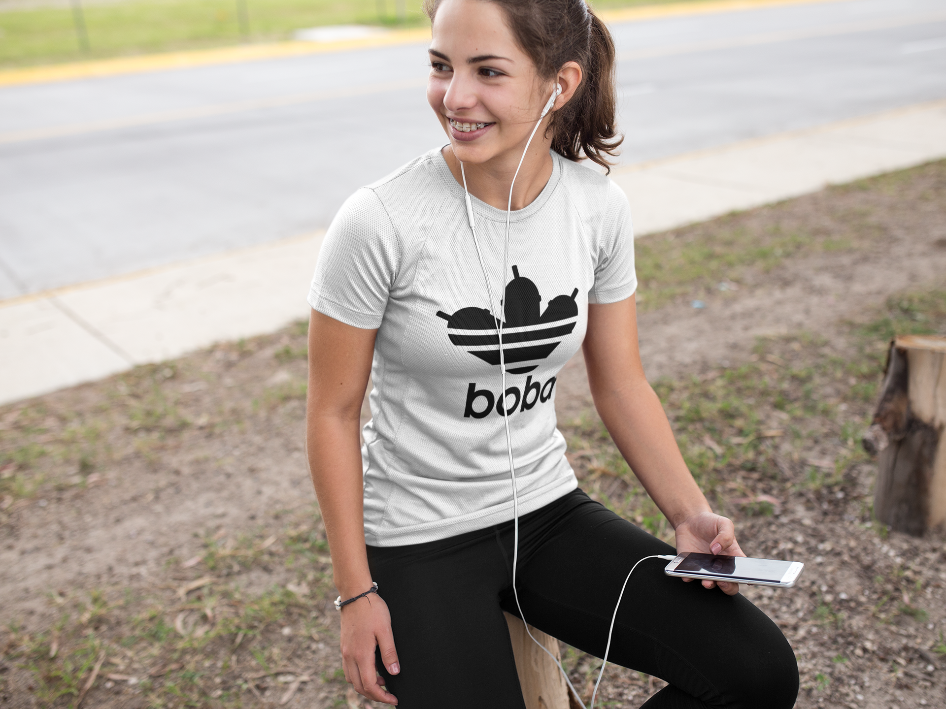 Sporty Boba Shirt - CollegeBoba