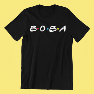 Boba Friends Shirt (Unisex) - Boba Bae Black - CollegeBoba