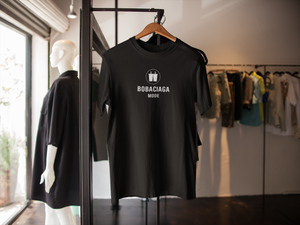 Mockup of Bobaciaga Shirt against a hanger - Balenciaga Parody