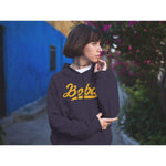 Woman wearing a Cal Boba Hoodie - UC Berkeley Parody 